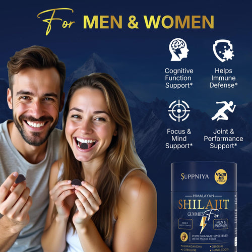 Himalayan Natural Shilajit Gummies for Men & Women – 450 mg Shilajit Resin, Ashwagandha, Ginseng, CoQ10, L-Citrulline – Energy, Focus & Stamina Support